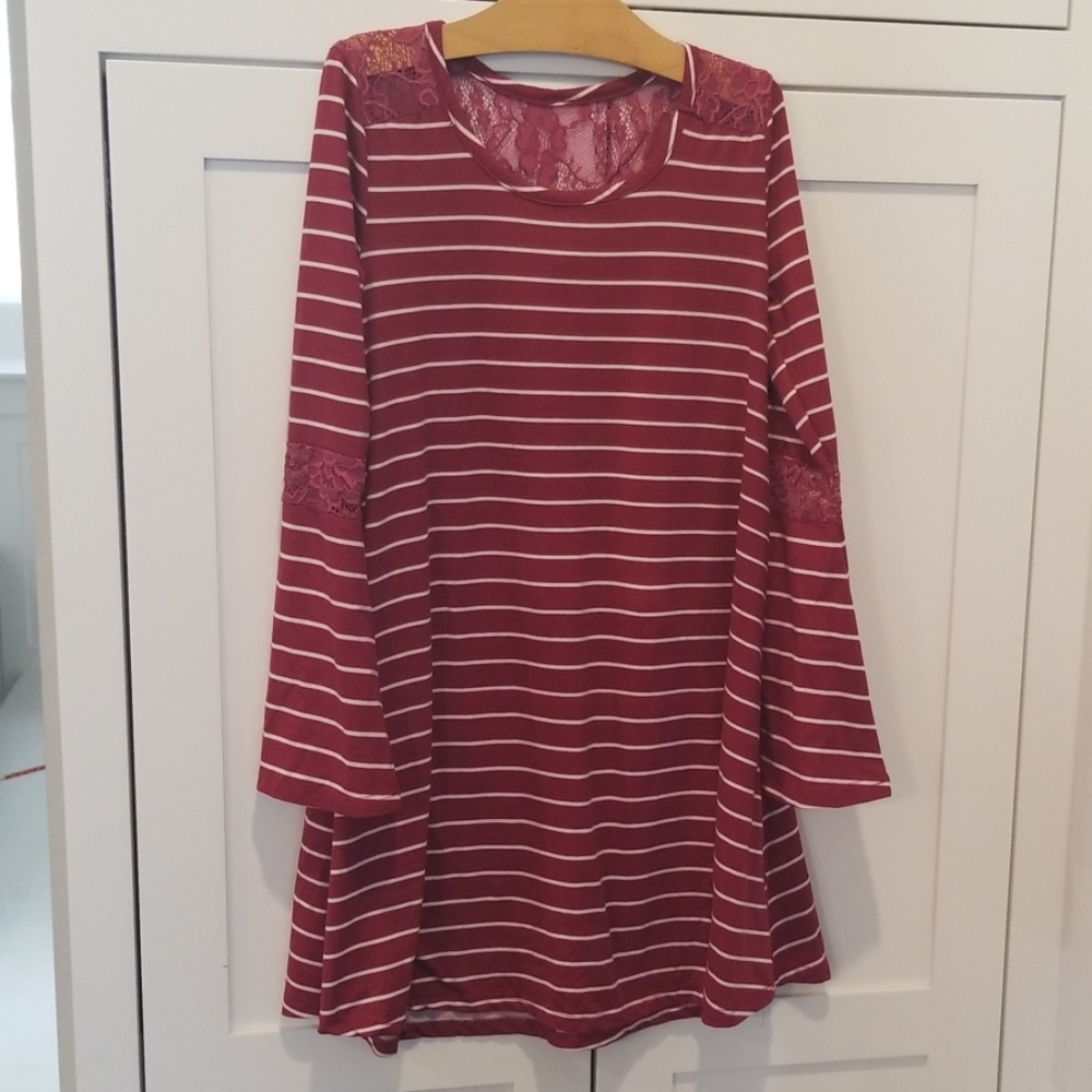 Girls BTWEEN Longsleeve STRIPE Tunic/Dress